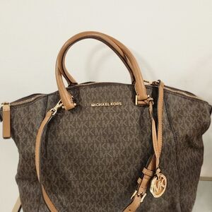 Michael Kors Brown Logo Tote
